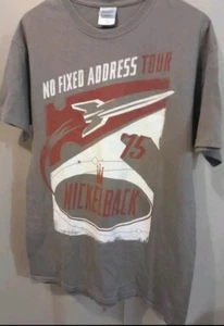 Nickleback 2015 No Fixed Address Tour T-SHIRT Unisex Gildan Size M Rock and Roll - Picture 1 of 3