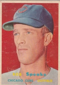 1957 Topps #339 Bob Speake - Chicago Cubs - Picture 1 of 2
