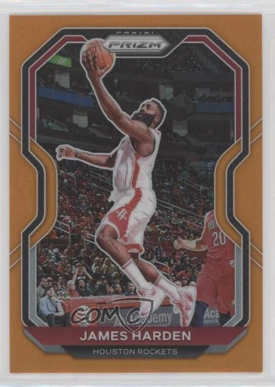 2020-21 Panini Prizm Orange Prizm /49 James Harden #112