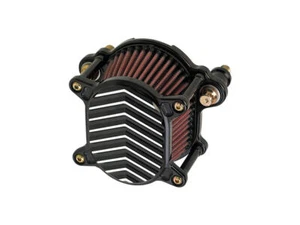 Joker Machine Moto Omega V-Fin Air Cleaner Black / Silver For 07-20 Sportster - Picture 1 of 1