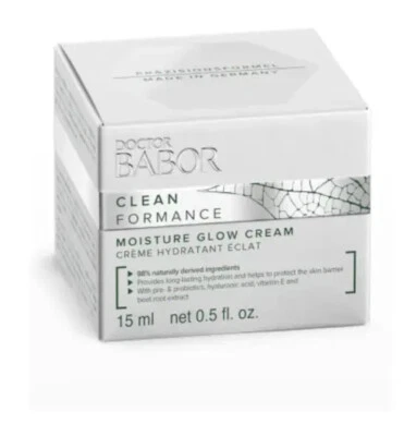 Creme Doctor Babor Clean Formance Moisture Glow 0,5 oz/15 ml novo na caixa - Imagem 1 de 2