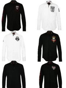 Rebel Spirit Herren Designer Rock Couture langarm Hemd Diverse Top Modelle NEU!  - Bild 1 von 14