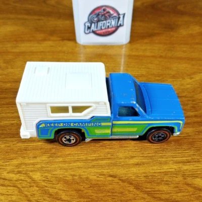 Cámper Hot Wheels Flying Colors Redline Backwoods Bomb azul claro Hong Kong 1975 Foto 1 de 4