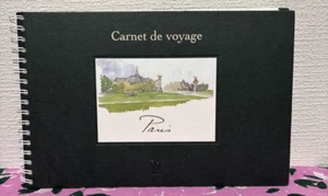 Carnet de Voyage PARIS Louis Vuitton Spiral Bound Travel Board Book Used Japan - Picture 1 of 3