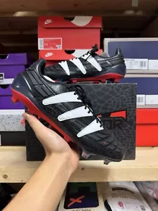 NUOVO Adidas Predator 94 FG tacchetti calcio nero rosso da uomo taglia US 9 UK 8,5 Limited - Foto 1 di 7