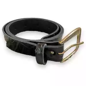 Kid’s Black Faux Leather Belt - Picture 1 of 4
