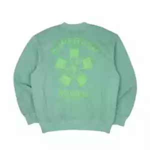 Supervsn Studio Starburst Crewneck - Green, Size Large - NWT Supervsn Sweatshirt - Picture 1 of 3