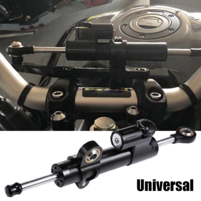 Black CNC Steering Damper Stabilizer For Yamaha FZR YZF 600 R6 R6S R1 FZ1 FAZER - Image 1 of 4