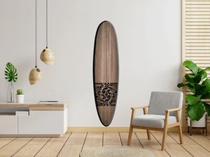 Surfbrett Wandkunst, Surfer Geschenk, Maori Stil, Stranddekor - Bild 1 von 12