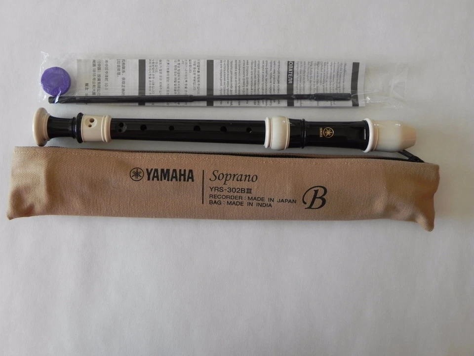 Yamaha Plastic Recorder Soprano Baroque Yrs-302biii