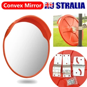 80cm Convex Mirror Blind Spot Safety Mirror Traffic Shop Junction with Bracket - Picture 1 of 12