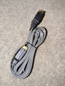 genuine JVC gold plugs SCART cable 2m high grade Hi-Fi ribbon cable TV Video Sat - Picture 1 of 3