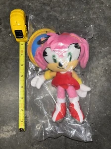 Sonic The Hedgehog Amy Rose Llavero de Peluche 8"" pulgadas Nuevo Etiqueta Producto con Licencia NUEVO - Imagen 1 de 5