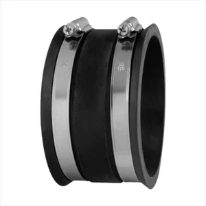 4 po Manchette flexible anti-poussière avec colliers de serrage pour systèmes de collecte de poussière - Photo 1/7