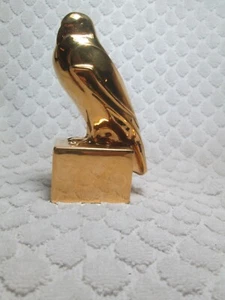 Vintage 1987 Rookwood 24K Gold Plated Paperweight Golden Rook Bird 59 of 500 - Bild 1 von 6