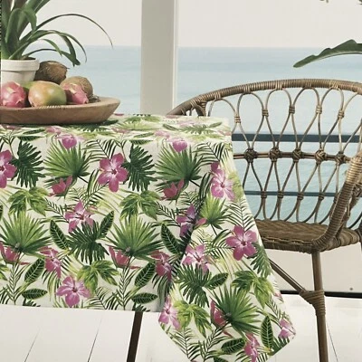 Tommy Bahama Mantel Interior Exterior Tropical Flor Oblongo 60 x 102 NUEVO Foto 1 de 4