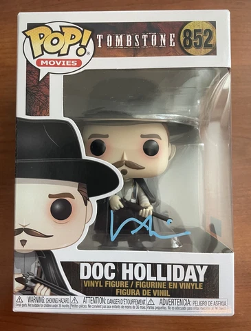 VAL KILMER Signed Autographed Funko Pop Doc Holliday Tombstone w/COA Cover