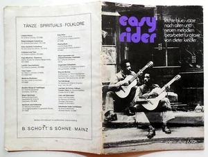 DIETER KREIDLER EASY RIDER FUR GITARRE SCHOTT 1973 MUSIKPARTITUR BLUES - Bild 1 von 2