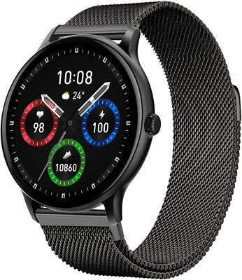 SmartWatch w/ Calling Text AI Voice Assistant Heart Rate Moniror for Sony Xperia - Image 1 of 4