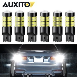 6PC 7443 7440 LED Reverse Backup Brake Parking Light Bulbs Xenon White 6000K T20 - Picture 1 of 12