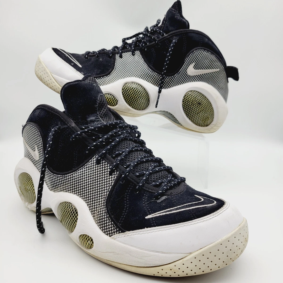 シューズ(男性用) NIKE AIR ZOOM FLIGHT 95 PREMIUM (2008) Size 10.5 - Nike Air Zoom Flight 95 Premium 2008 Black White for