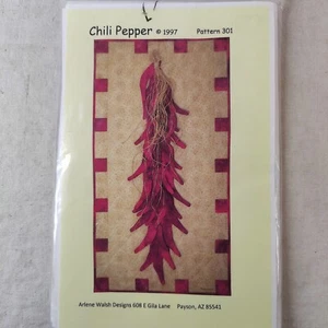 CHILI PEPPER Southwestern Desert Food Large Wall Quilt Template 21" x 39" - Picture 1 of 12