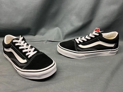 Zapatillas Vans Old Skool Lona Negro Blanco Talla 13 Niños ¡NUEVAS EN CAJA! Foto 1 de 4