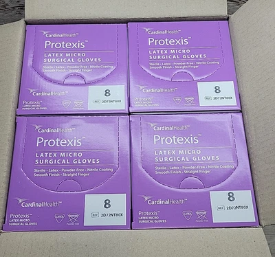Protexis Latex Micro Surgical Gloves Sterile *1 CASE* Size: 8 *See Date*12-24 - Image 1 of 4