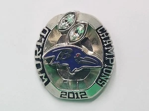 NFL Baltimore Ravens 2012 Super Bowl XLVII World Champions Pin Faux Diamond Rare - Picture 1 of 7