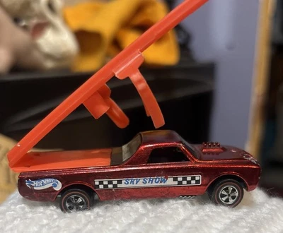 1968 Hot Wheels Redlines Red Custom Fleetside W/Launcher ramp Vintage Redline - Image 1 of 4