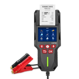 KW700 12V 24V Batterietester 10-2000CCA mit Drucker Kurbel Lade Test Werkzeug - Bild 1 von 12