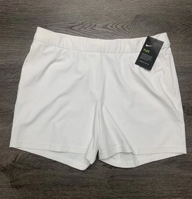 NWT Nike Dri Fit Shorts Women's Golf Flex Victory White 5” Size Large BV0171-100 - Image 1 of 4