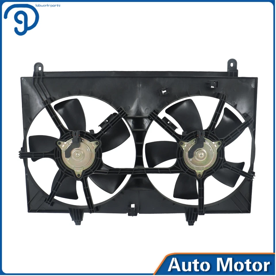 2003-2006 2007 2008 for Infiniti FX35 Dual Radiator AC A/C Condenser Cooling Fan - Imagem 1 de 4