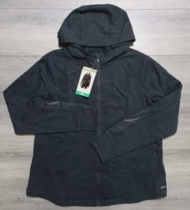Mondetta Jacke Erwachsene Damen X-Large schwarz aktiv durchgehender Reißverschluss Daumenlöcher Kapuze - Bild 1 von 6