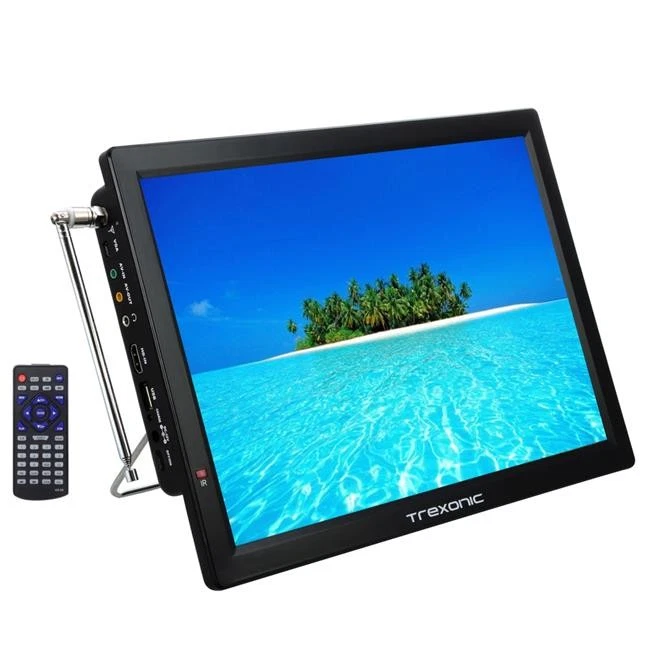 Trexonic TRX-14D 14 in. Portable Rechargeable LED TV with HDMI & SD-MMC - Image 1 of 1
