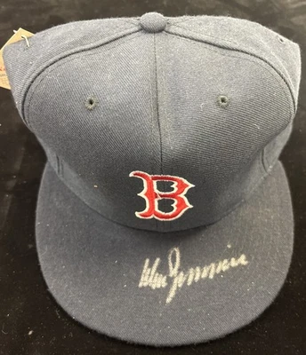 Gorra de béisbol firmada por Don Zimmer Boston Red Sox Fleer certificado de autenticidad talla 7 3/4 Foto 1 de 4