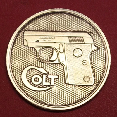 Colt Firearms Junior / JR Display Case Bronze Medallion - Image 1 of 2