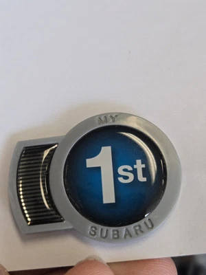 Genuine Subaru Badge of Ownership MY FIRST SUBARU 1st - Image 1 of 2