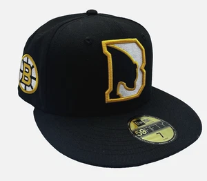 Sombrero New Era Boston Bruins Deceptor 59FIFTY Talla 7 Raro Negro Bordado NHL - Imagen 1 de 14
