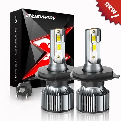 For Nissan Versa 2007-2019 H4 9003 6000K 2X LED Headlight High Low Beam Bulb Kit - Image 1 of 4