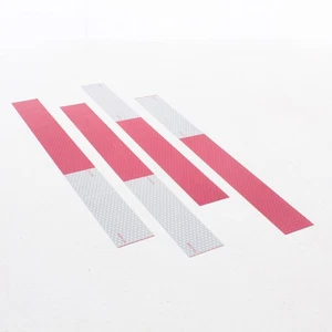 Peterson 4654K Reflective Tape Kit Red/White 18x2" Conspicuity 4 Strips - Picture 1 of 4