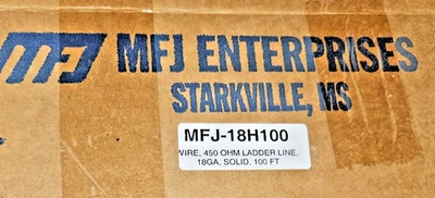 Cable antena línea escalera 450 ohm - para G5RV y otros - nuevo en caja Foto 1 de 2