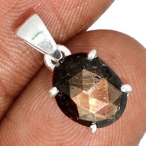 Natural Zawadi Golden Sapphire 925 Sterling Silver Pendant Jewelry CP54321 - Picture 1 of 1