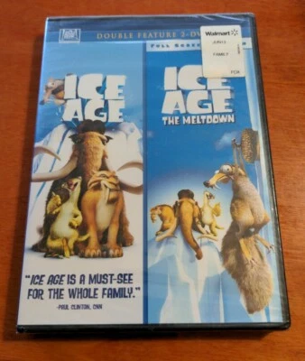 Ice Age & Ice Age The Meltdown DVD Double Feature Ray Romano  John Leguizamo - Image 1 of 4