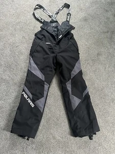 Polaris Mens TECH54 Switchback Snowmobile Bibs Waterproof Warm Black Snow Pants - Picture 1 of 5