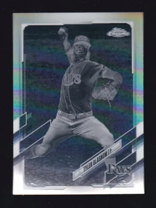 2021 Topps Chrome #129 TYLER GLASNOW Tampa Bay Rays NEGATIVE REFRACTOR Parallel - Picture 1 of 2