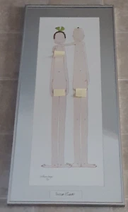 1975 William Eagan artwork "SUSAN & SANDY" Signed 33 1/4" X 14 1/4" - Picture 1 of 21