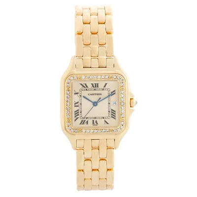 Cartier Large 883969 Panthere Factory Diamond 18k Yellow Gold Watch Box & Papers - Image 1 of 4