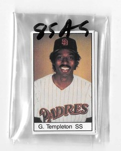 1985 All-Star Game Program Inserts SAN DIEGO PADRES Team Set