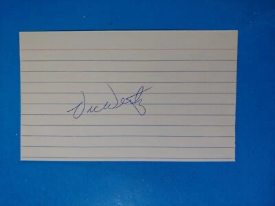 Vic Wertz autographed 3x5 index card - Image 1 of 3